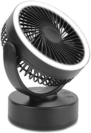 Andraw Taşıması kolay Profesyonel Üretim Açık Fan Lambası, 7200 mAh ABS 340° Ücretsiz Rotasyon Şarj Edilebilir Fan Lambası, Ev