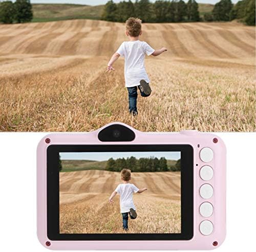 Dijital Kamera, Yüksek Çözünürlüklü ABS Pembe Çocuk Kamera USB Şarj Video için Fotoğraf Çekmek için Geniş Açılı Lens