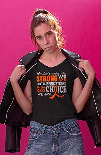 Bir Kız Gibi Dövüş Ne Kadar Güçlü Olduğumuzu Bilmiyoruz Bayanlar V Yaka Tişört (Çeşitli Renkler)