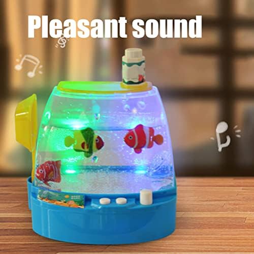 Büyüyen Akvaryum Oyuncak Çocuklar için-Simülasyon Akvaryum Kiti Elektrikli Balıklar Tankı Interaktif oyuncak seti Balıkçılık