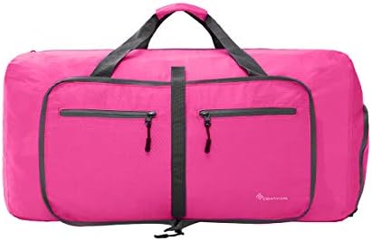 Spor çantası 65L Packable spor çantası ile Ayakkabı Bölmesi Unisex Seyahat Çantası Su-Dayanıklı spor çantası