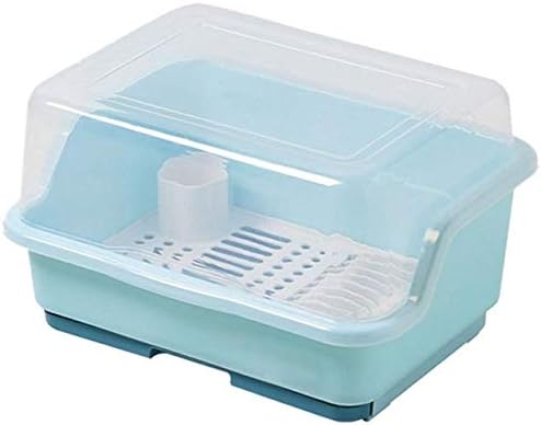 PDGJG Mutfak Çanak Süzgeç Raf Plastik Sofra Saklama kapaklı kutu tutucu Taşınabilir Kurutma Raf Çatal Depolama mutfak düzenleyici