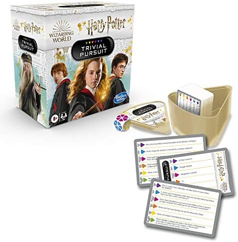 Hasbro Gaming Trivial Pursuit: Büyücülük Dünyası Harry Potter Edition 2 veya Daha Fazla Oyuncu için Kompakt Trivia Oyunu, 600