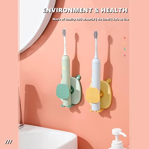 Elektrikli Diş Fırçası Tutucu Banyo için 2 Paket Evrensel Karikatür Fare Diş Fırçası Destek Stander Hiçbir Sondaj Kendinden Yapışkanlı