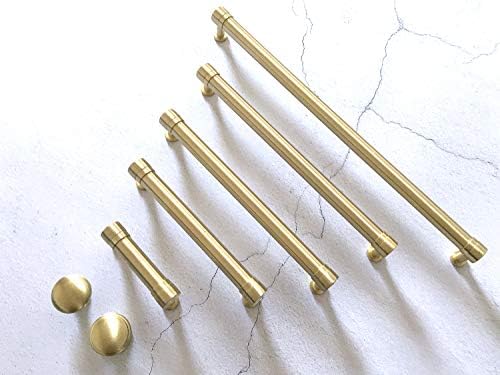 4.75 C-C (4 3/4 in Merkezleri) Fırçalanmış Altın Kabine Çekme Kolu Dresser Çekme Topuzu Çekmece Çekme Topuzu Kolu Dresser Pulls
