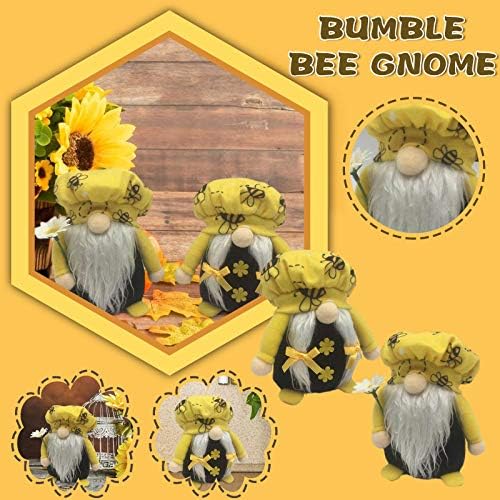 Bumble BeeGnome Bebek Peluş Elf Bebek Heykelcik Bumble Bee Dolması Bebek Pişirme Tomte Yumuşak Yastık Bebek Oyuncak Çocuklar