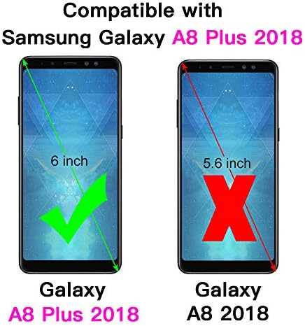 Asuwish ile Uyumlu Samsung Galaxy A8 Artı 2018 ve Temperli Cam Ekran Koruyucu Cep Aksesuarları Koruyucu İnce Silikon Kauçuk Telefon
