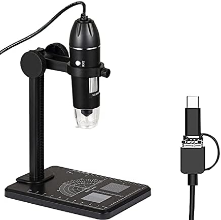 SUOTENG USB Mikroskoplar, 1600X 1000X WiFi Elektronik El Taşınabilir Dijital USB Arayüzü Elektron Stereo Mikroskoplar 8 LED Braketi