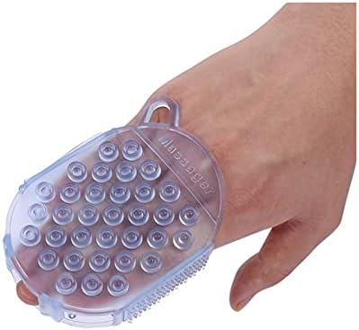 Banyo Fırçası 60 pcs Yumuşak PVC banyo eldivenleri Pul Pul Dökülme Duş masaj fırçası Fit için Vücut Temizleme Peeling banyo fırçası