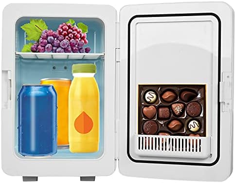 Mini Buzdolabı, 20L Taşınabilir Kompakt Buzdolabı Mini soğutucu ısıtıcı ile AC / DC Güç, araba Buzdolabı Termoelektrik Cilt Bakımı