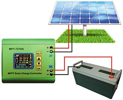 Güneş Kontrol Cihazı, MPT-7210A MPPT Güneş Kontrol Cihazı Yeşil Lityum Pil için LCD Ekranlı Alüminyum Alaşımdan Yapılmıştır