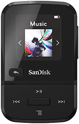 SanDisk 16GB Clip Sport Go MP3 Çalar, Siyah - LED Ekran ve FM Radyo-SDMX30-016G-G46K