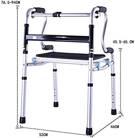 Alüminyum Alaşımlı Rehabilitasyon Yardımcı Yürüyüş Çerçevesi, Katlanır Duş Sandalyesi, Koltuklu Yaşlı Yürüyüş Yardımı, Yüksekliği