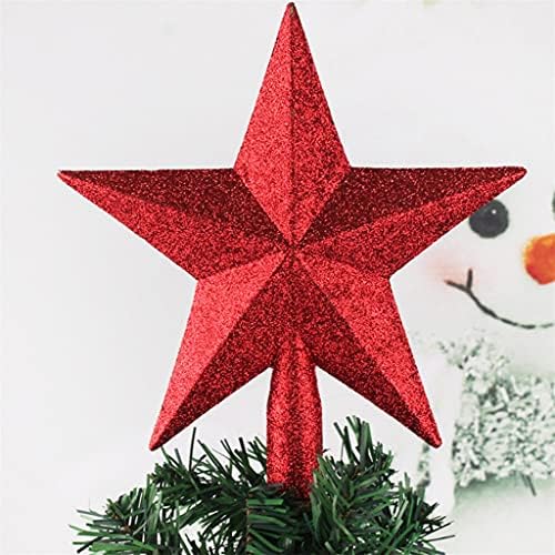 KLHHG Noel Süslemeleri Noel Ağacı Üst Yıldız Beş Köşeli Yıldız Kolye Süs için Noel Ağacı Topper (Renk: C)