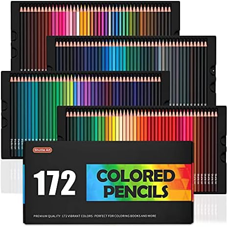 172 Renkli Kalemler, Mekik Sanat Yumuşak Çekirdek renkli kurşun kalem Seti Yetişkin Boyama Kitapları Sanatçı Çizim Eskiz Işçiliği