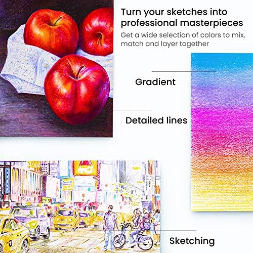 Arteza Renkli Kalemler, Boyama Kitabı ile 48 Renk Seti, Yumuşak Balmumu Bazlı Çekirdekler, Çizim Sanatı için Sanat Malzemeleri,