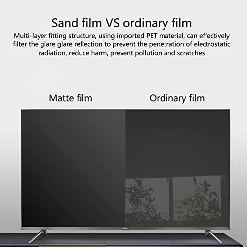 AIZYR TV ekran Koruyucu, Anti-Parlama/Anti mavi ışık/Anti Scratch TV Filmi Yansıma Önleyici Oranı kadar 90% için LCD, LED, OLED