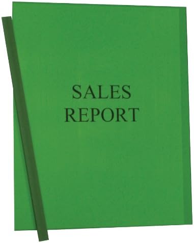 C-Line Rapor Kapakları Bağlama Çubukları, Yeşil Vinil, Yeşil Çubuklar, 8,5 x 11 İnç, Kutu başına 50 (32553)